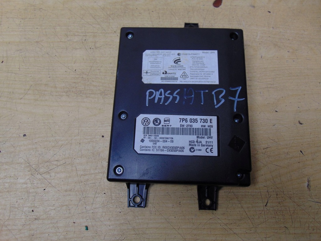 фото №1, Модуль bluetooth vw passat b7 7p6035730e