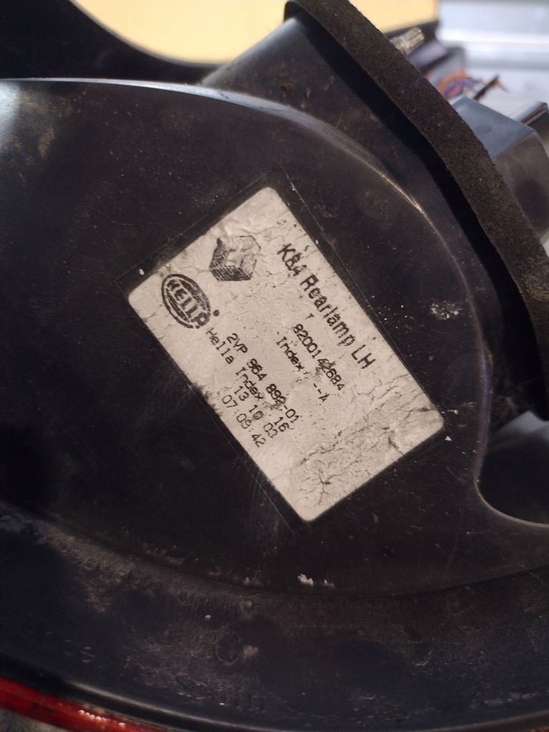 фото №9, Лампа левая задняя renault megane ii kombi