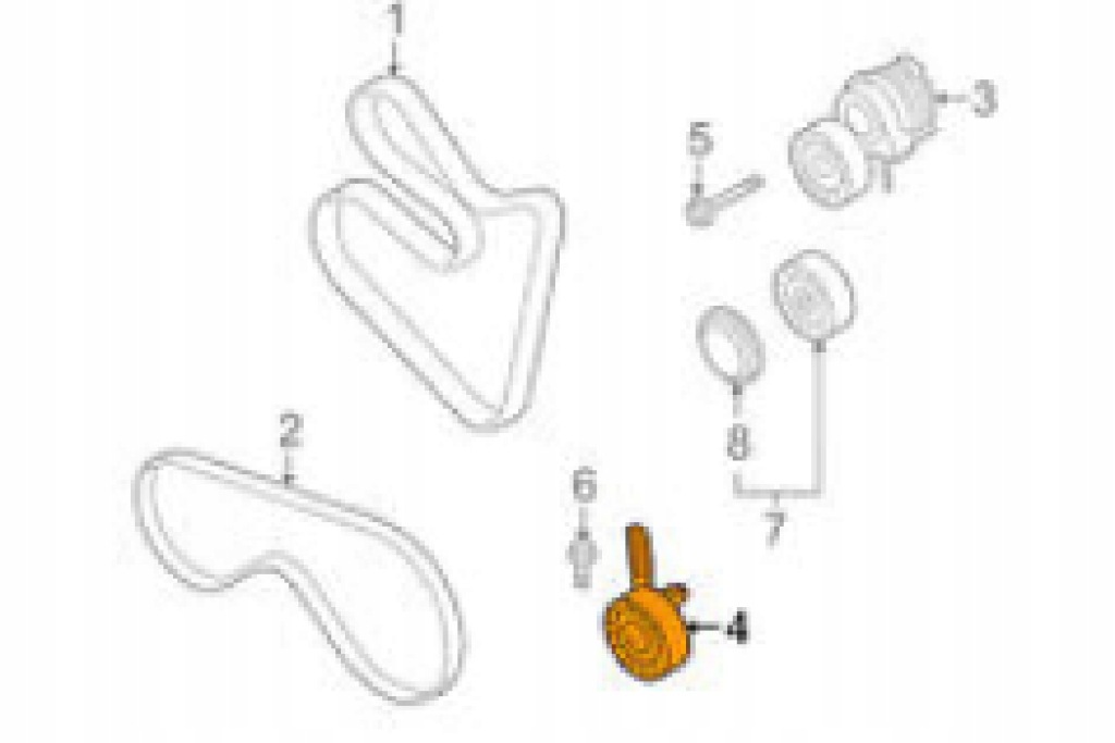 Bmw x5 e70 натяжитель ремень 11287546163 4.8 бензин nowa оригинальная Цена