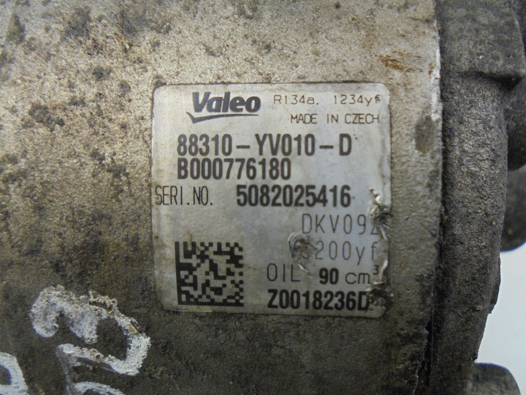 фото №6, Компрессор кондиционера 88310-yv010-d peugeot 108 1.0 vti