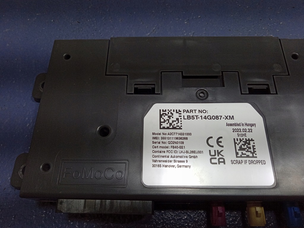 фото №5, Ford puma mk2 блок керування bluetooth lb5t-14g087-xm