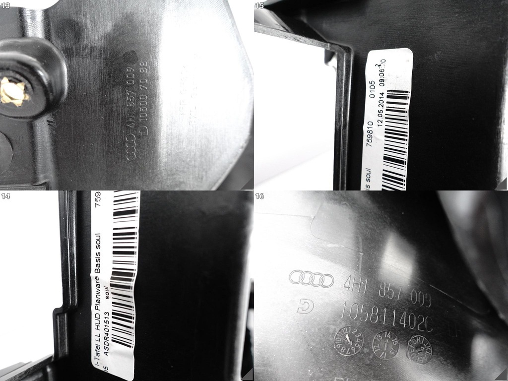 фото №11, Audi a8 s8 4h0 4h1 d4 13-17 lift приборная панель приборная консоль проекционный дисплей 38m