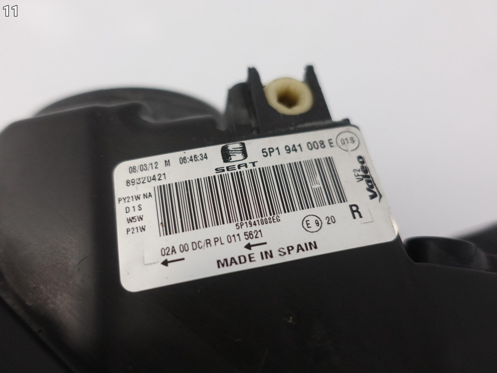 фото №12, Seat leon ii 2 cupra 5p1 1p1 09-12 lift altea лампа ксенон поворотний права eu
