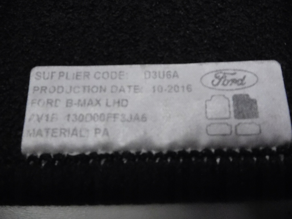 фото №5, Килимок перед правий ford b-max 10-16 2002563