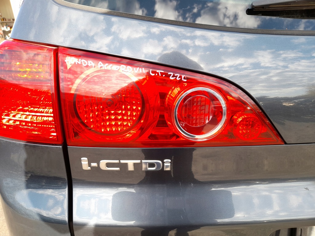 фото №6, Honda accord vii лампа лівий задня ліва задня кришка багажника