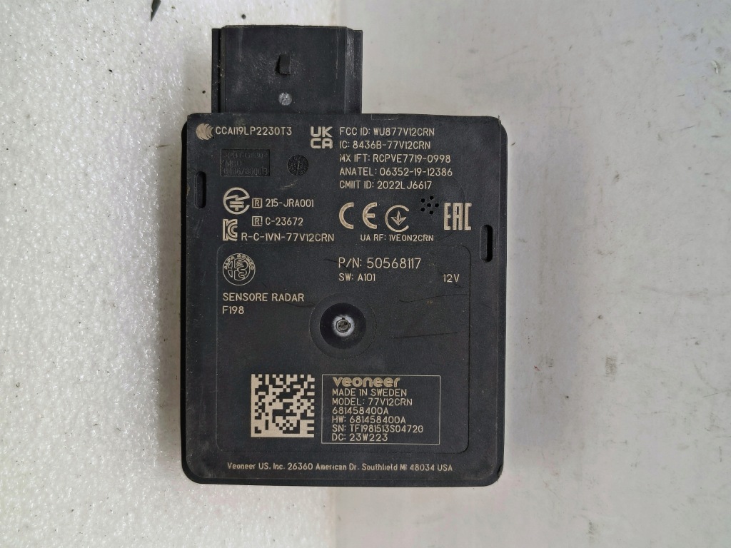 Alfa romeo stelvio giulia модуль радар асистент мертвого pola blis 50568117 Ціна