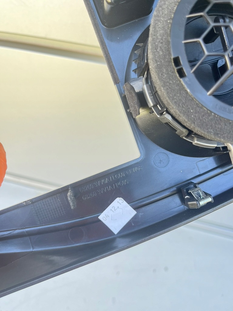 фото №3, Панель радио рамка воздуховод 682603vv0a note e12