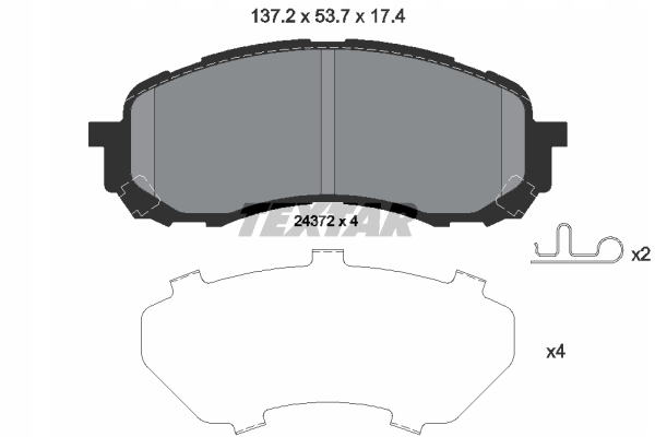 фото №10, Гальмівні диски гальмівні колодки перед textar subaru impreza liftback