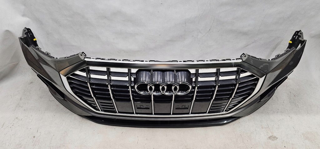 фото №8, Бампер передний перед audi q3 83a f3 lx7g s-line 18- решётка радиатора satyna спойлер