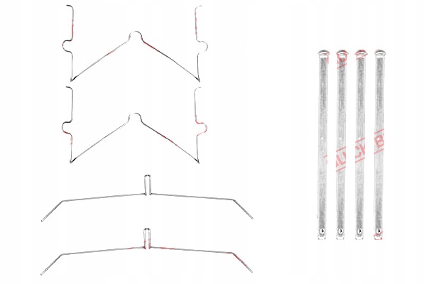 фото №2, Набор монтажный тормозных колодок перед jeep compass lexus lx toyota land