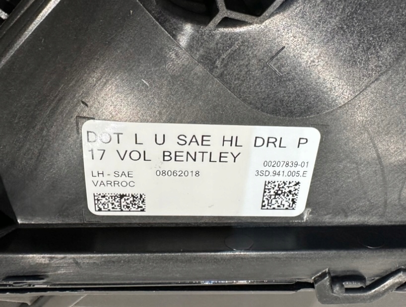 фото №8, Bentley continental gt gtc лампа фара lh 3sd941005e