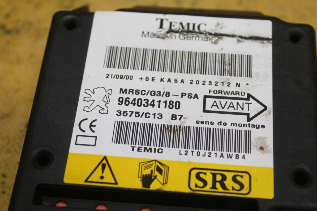 фото №5, Датчик подушка безпеки подушок peugeot 607 96296330