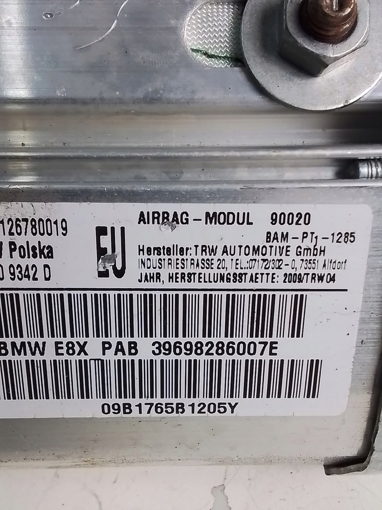 фото №4, M651 подушка пасажира подушка безпеки bmw e81 39698286007