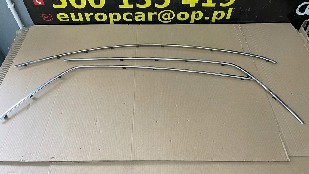 фото №1, Vw phaeton lift молдинг двері верхній права рамка скло хром