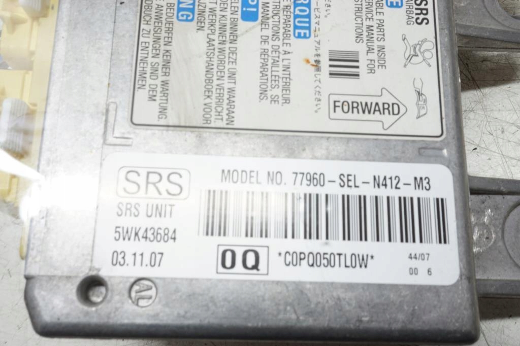 фото №6, Модуль датчик air bag honda city ii iv