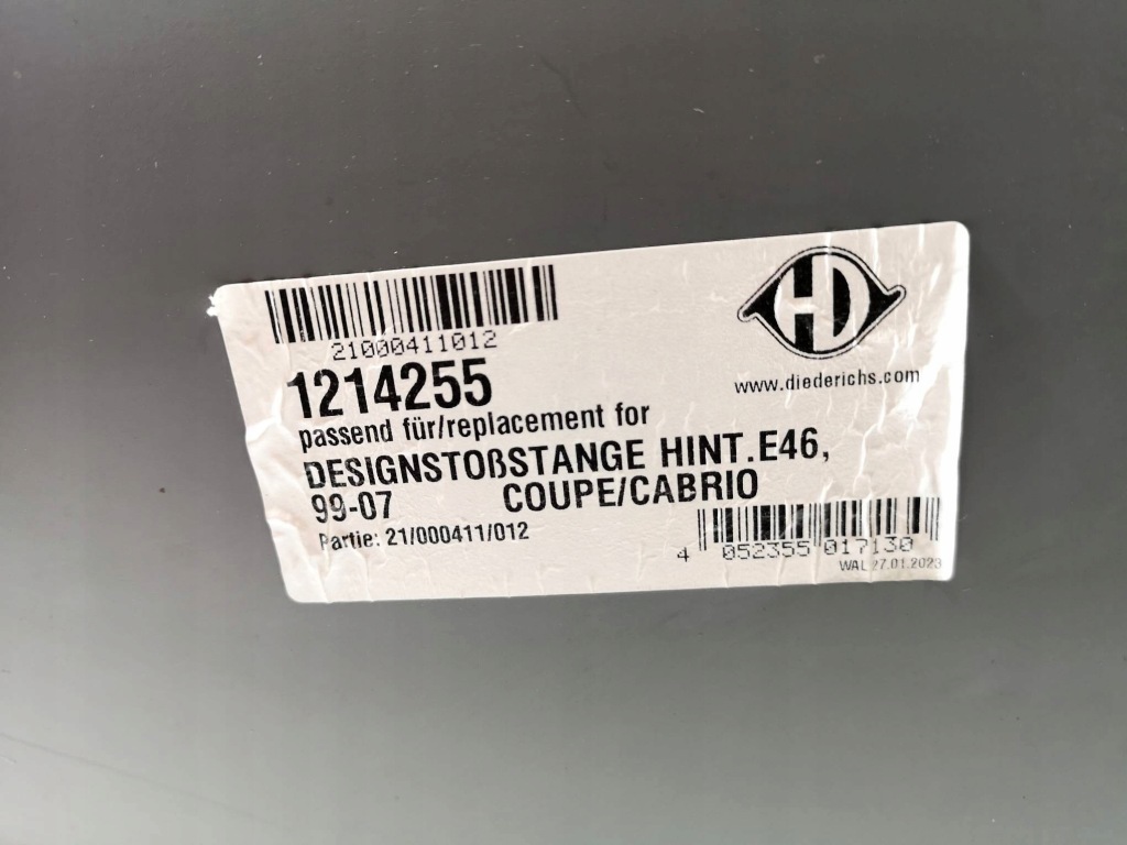 Бампер задній bmw e46 e46 рестайлінг  99-07 1214255 sport look hd тюнінг Ціна