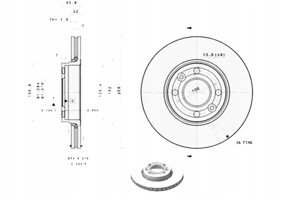фото №9, Диск тормозной. renault kangoo 08-