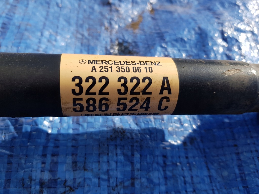 Купити Привідний вал лівий права задній mercedes w251 3.0 cdi 320 2513500610