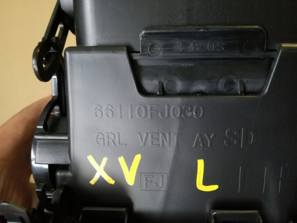 фото №3, Subaru xv 2011 - 2016 rok решітка обдув ліва