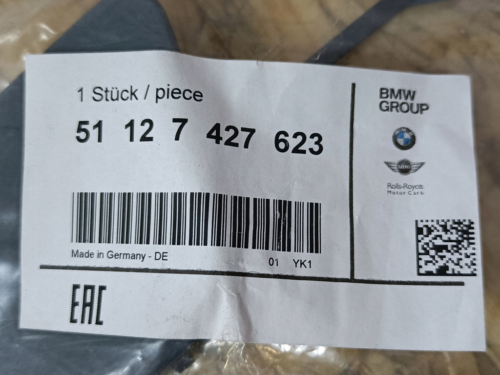 фото №8, Bmw 7 g11 g12 защита заглушка фаркоп бампер задняя 51127427623