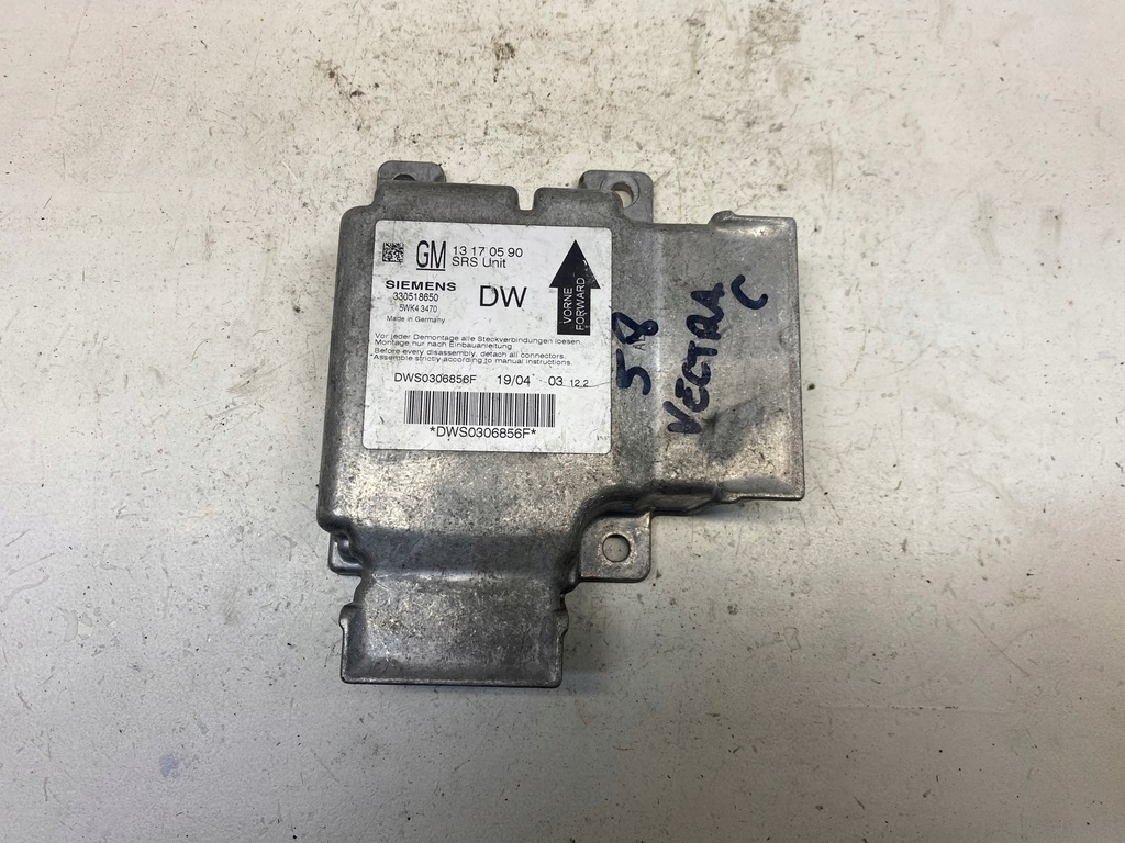 фото №1, Датчик подушка безопасности opel signum vectra c 13170590