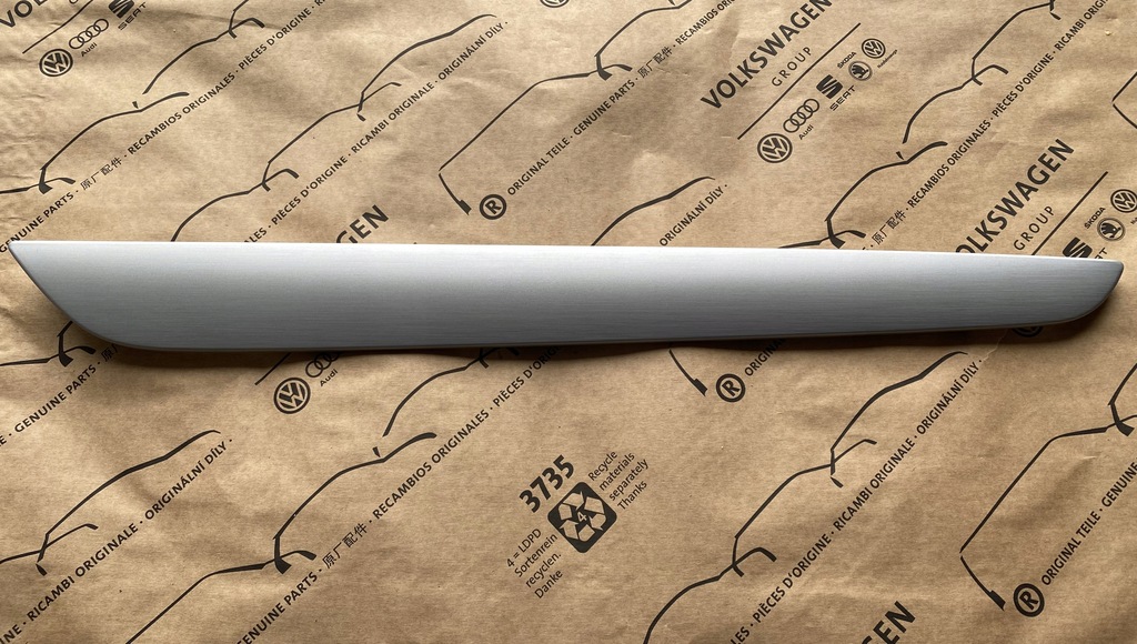 фото №1, Gd passat cc 3c8 молдинг дверь левый задняя 3c8867419k оригинальная