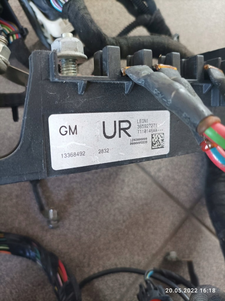 фото №8, Электропроводка электрическая opel zafira c 2.0 d 13 rok