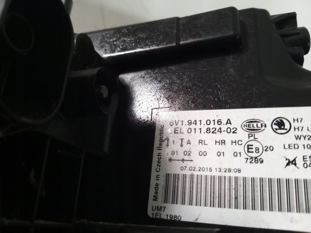 фото №7, Skoda fabia iii 6v лампа правий перед передня лінза 6v1941016a