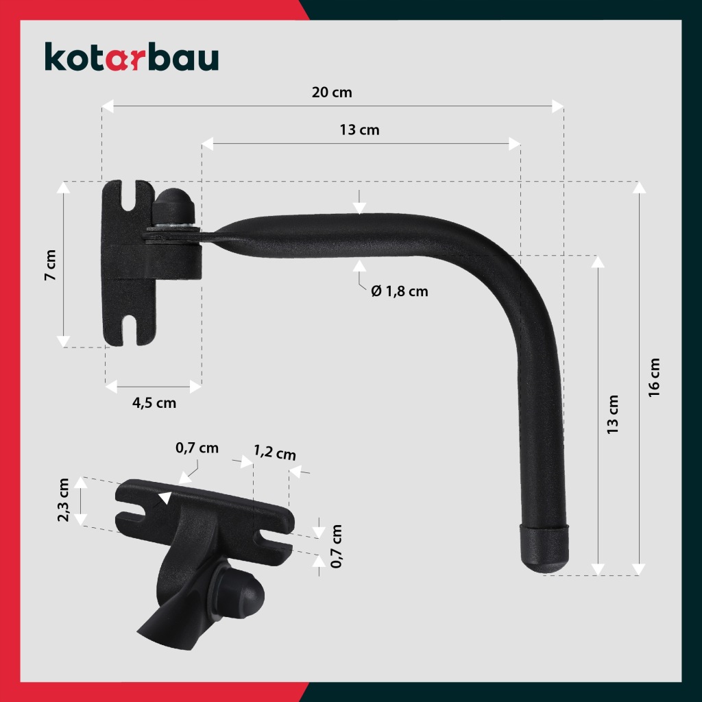 Рычаг зеркало 13x13 cm кронштейн do зеркала traktora тягач koparki maszyn с Разборки