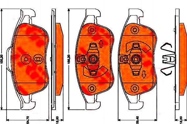 фото №2, Гальмівні колодки гальмівні renault перед megane 08- duster l