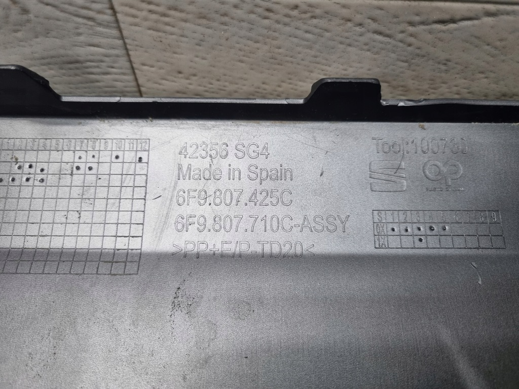 фото №7, Молдинг накладка накладка диффузор бампера заднего seat arona lift 6f9807425c