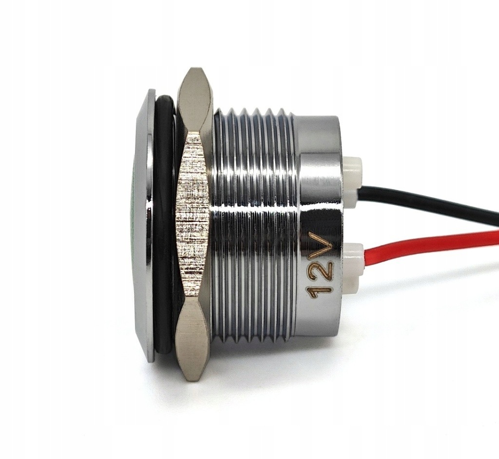 Лампа управления, индикатор led 22mm czerwona 12v с Разборки