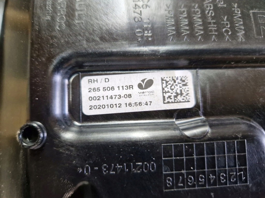 фото №3, Лампа задня права lub ліва renault zoe lift 2019r-