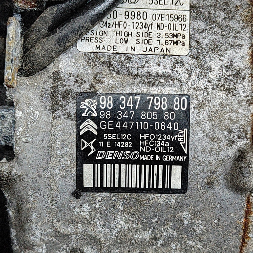 фото №7, Opel crossland x 2022 компресор / компресор кондиціонера a/c