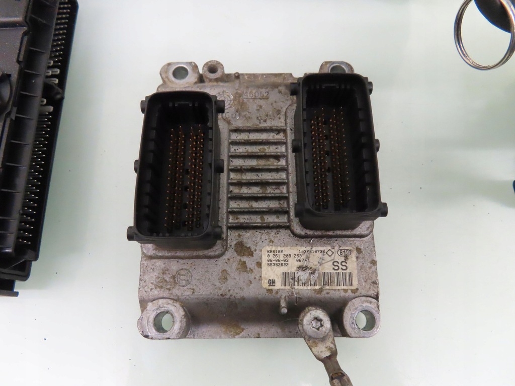 фото №7, Замок запалювання блок керування opel corsa c 1.2 16v twinport z12xep 0261208253 55352622