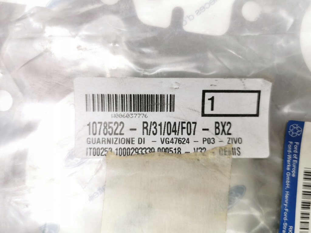 Купить Прокладка под крышка привода распределительного вала нижний 1.8 tddi tdci оригинальный номер 1078522