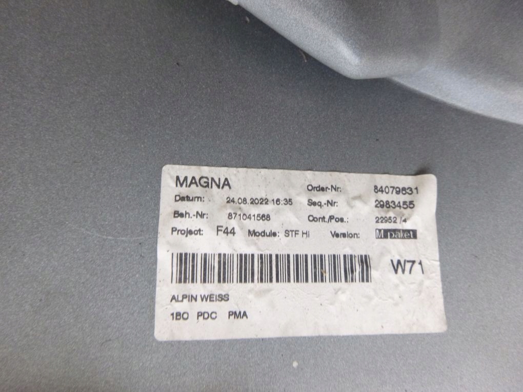 фото №8, Bmw 2 f44 gran coupe m набір бампер задній