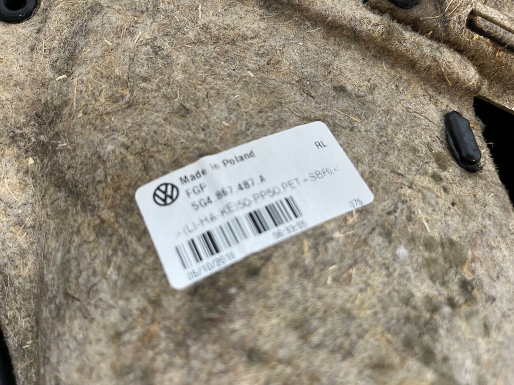 фото №13, Vw golf vii lift обшивка обивка дверь левый задняя задний оригинал