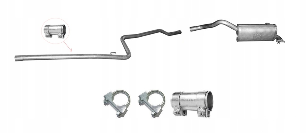 фото №1, Opel combo 1.6 td od 2012r lwb труба гаситель конечный