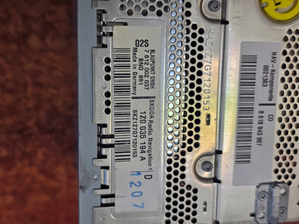 фото №4, Радіо navi skoda octavia ii eu 1z0035194a