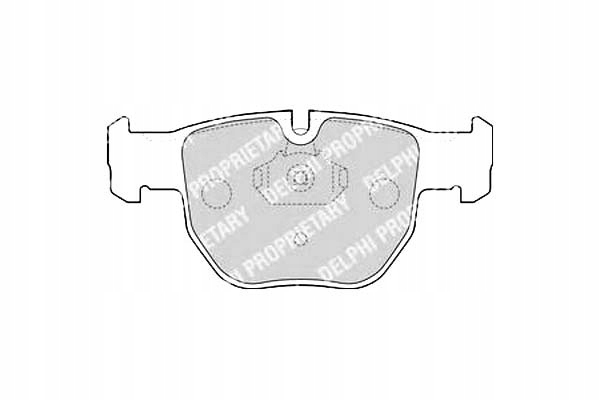 фото №1, Delphi lp1863 набор тормозных колодок тормозных, тормоза дисковые