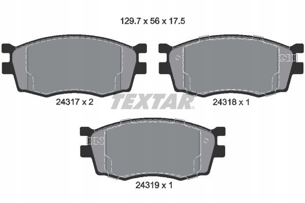фото №1, Гальмівні колодки гальмівні kia hyundai textar