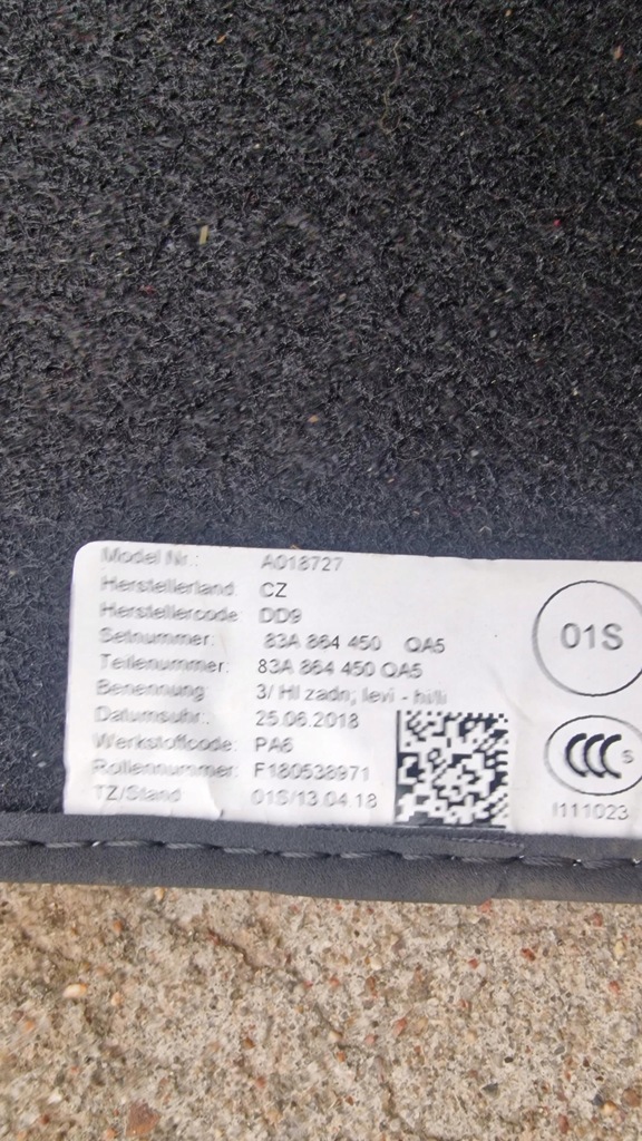 фото №6, Коврики велюровые audi q3 83a 83a864450