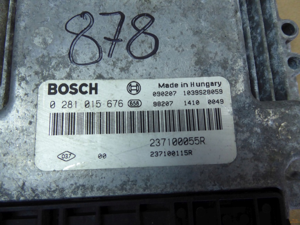 фото №2, Бортовий комп'ютер renault 0281015676 237100055r