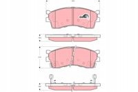 Купить Тормозные колодки передок  remsa kia shuma 2 rio 2002-2005 carens 1