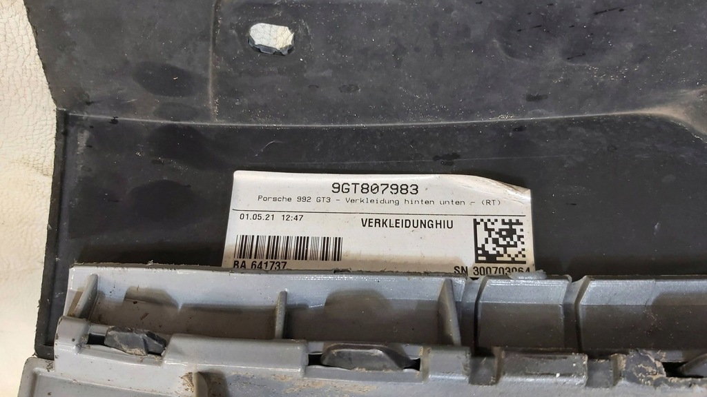 фото №14, Бампер задняя задний накладка porsche 911 992 gt3 9gt807421f