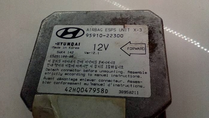 фото №8, Модуль датчик подушка безпеки hyundaiaccent 1,3b 95910-22300