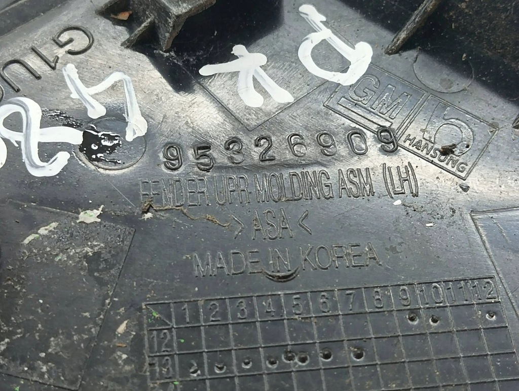 фото №6, Chevrolet trax 2013 ліва сторона молдинг прокладка скло двері передніх