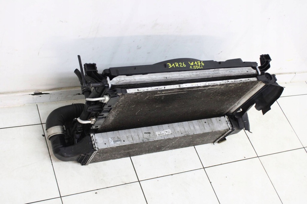 фото №5, Mercedes a klasa w176 2012r- 1.5 dci радиатор вентилятор комплект