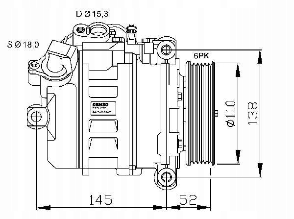 фото №16, Компрессор кондиционера bmw 5 e60 5 e61 6 e63